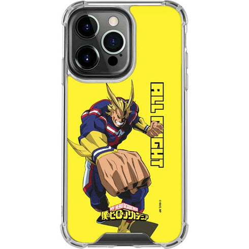 My Hero Academia All Might Season 5 iPhone 14 Pro Clear Case